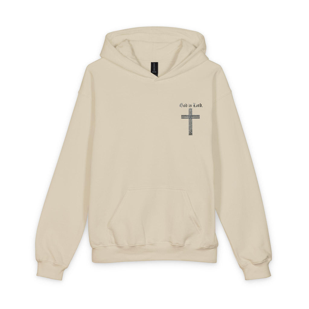 Jesus Cross Youth Hoodie | Small Chest Cross Graphic, Faith Design