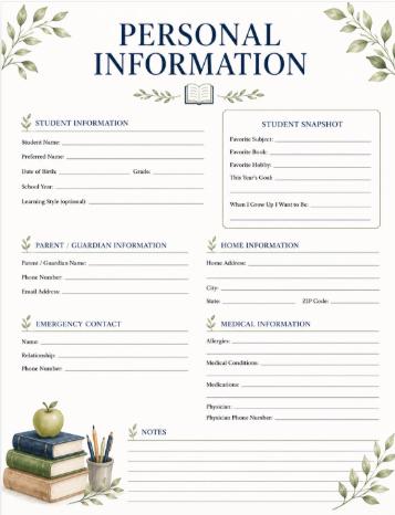 Printable Homeschool Planner PDF
