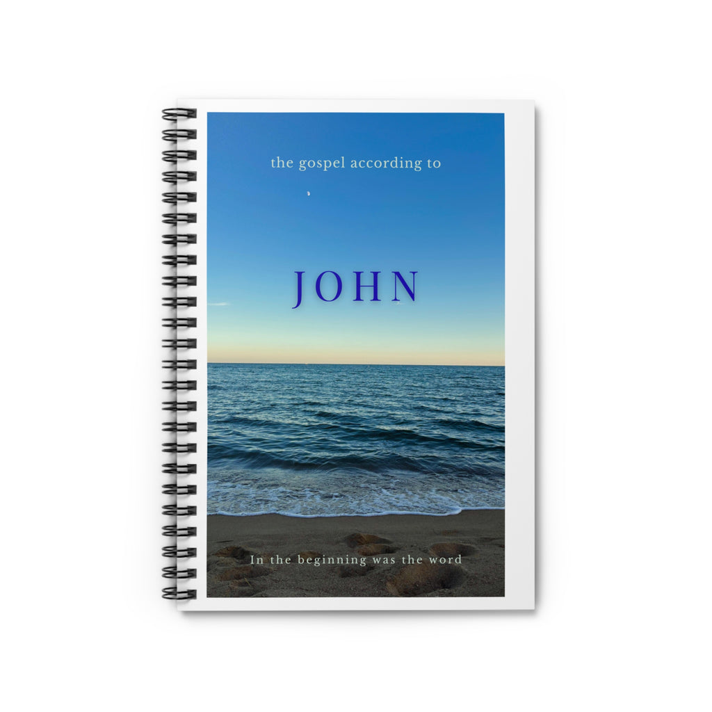 John Gospel Beach Cover Spiral Notebook | Ruled Journal