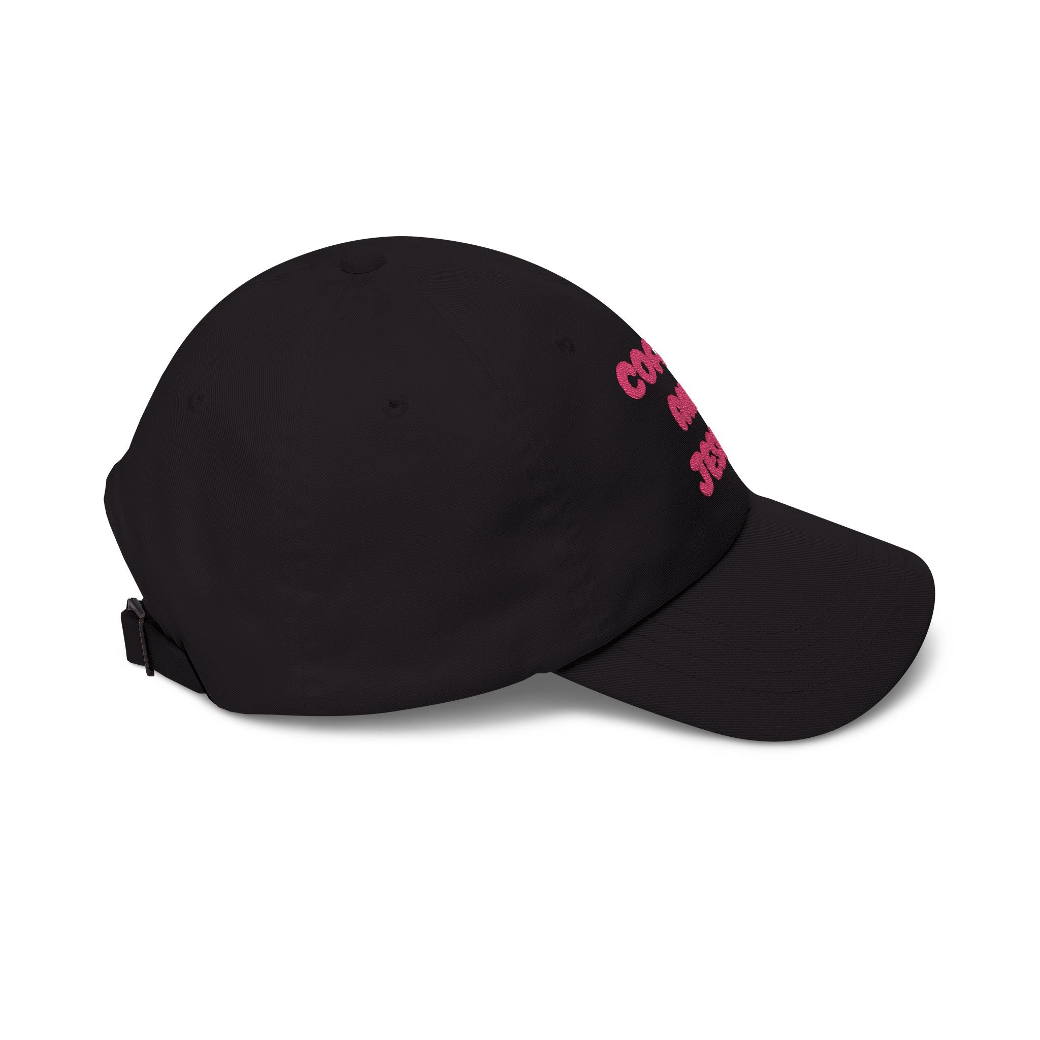 Coffee and Jesus Dad Cap | Christian Hat, Embroidered Script