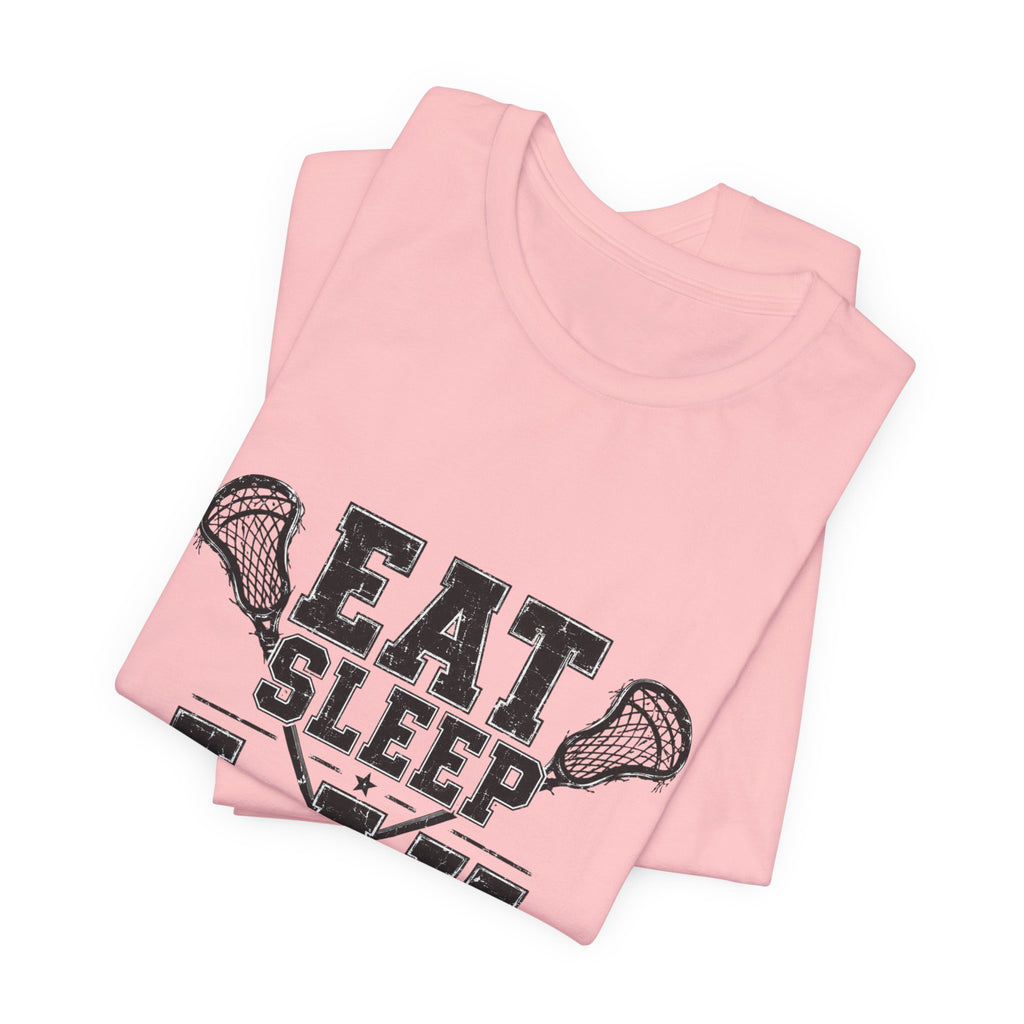 Eat Sleep LAX Repeat Lacrosse Tee, Lacrosse Shirt, Sports Tee, College Tee, High School Sports T-Shirt, Lacrosse Gift