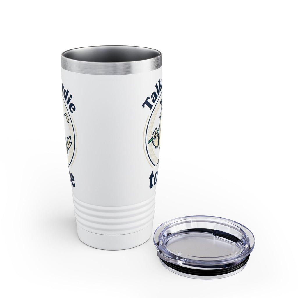 Talk Birdie to Me Tumbler, Golf Tumbler, Golf Lovers Gift, Dad Gift, Mom Gift, 20oz Ringneck Travel Tumbler,