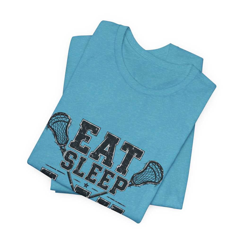 Eat Sleep LAX Repeat Lacrosse Tee, Lacrosse Shirt, Sports Tee, College Tee, High School Sports T-Shirt, Lacrosse Gift