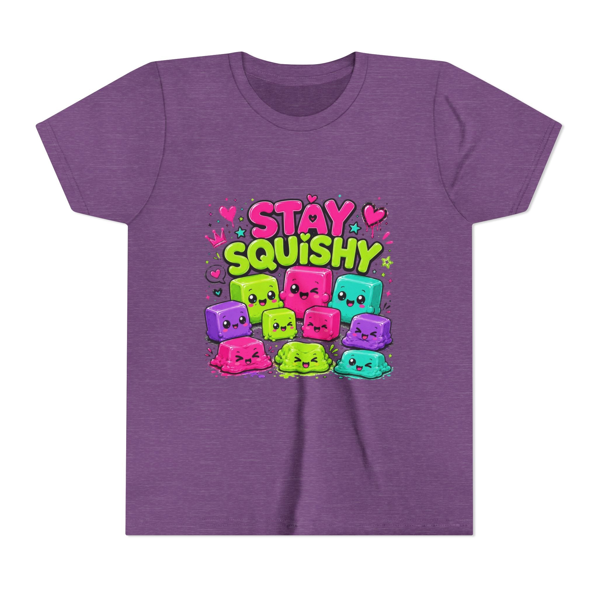 Stay Squishy Cute Youth Tee, Squishy Lovers Tee, Squishy Gift, Girl Birthday Gift, Colorful Kawaii Graphic