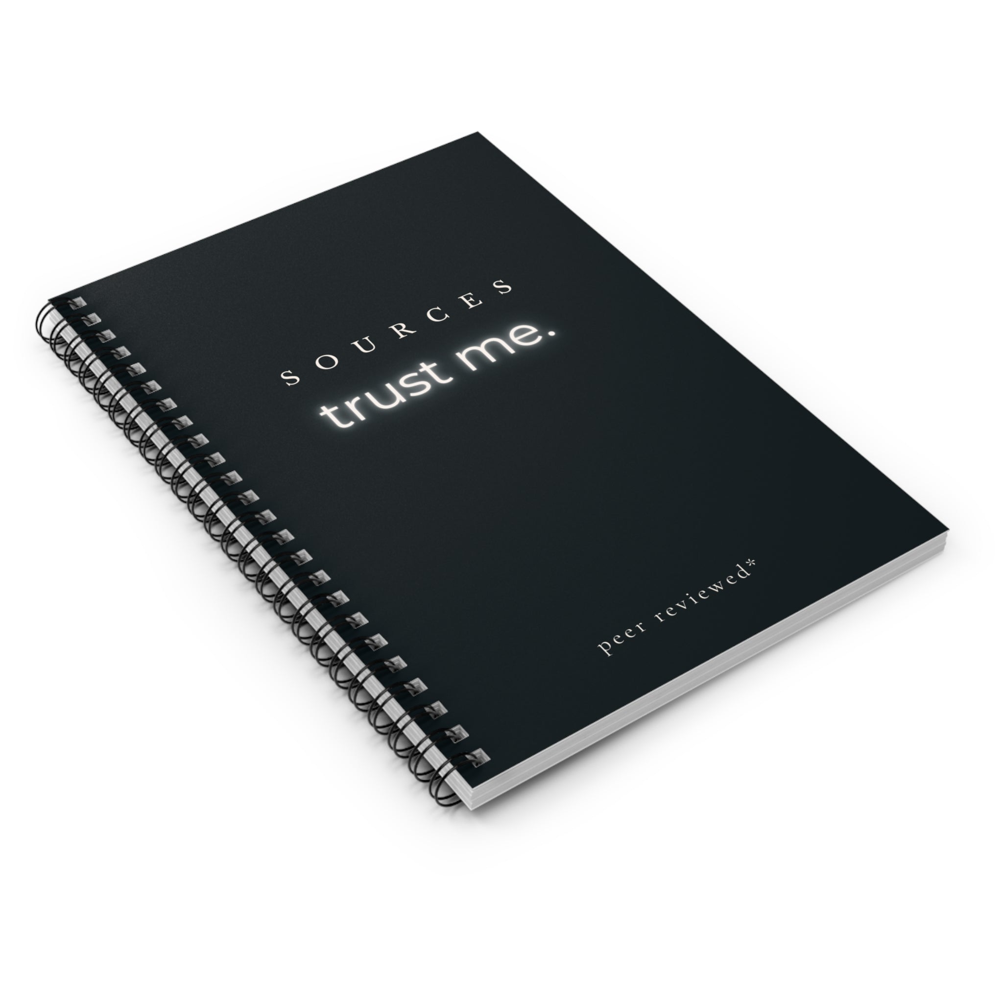 SOURCES trust me. Notebook | Spiral Ruled Notebook