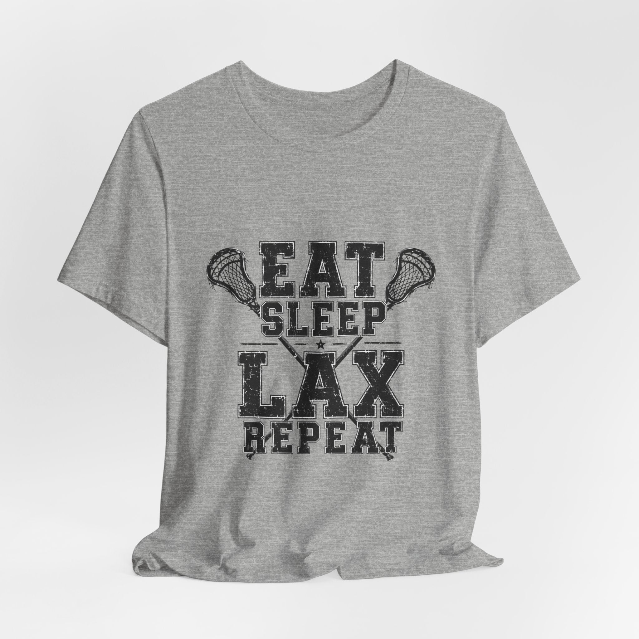 Eat Sleep LAX Repeat Lacrosse Tee, Lacrosse Shirt, Sports Tee, College Tee, High School Sports T-Shirt, Lacrosse Gift