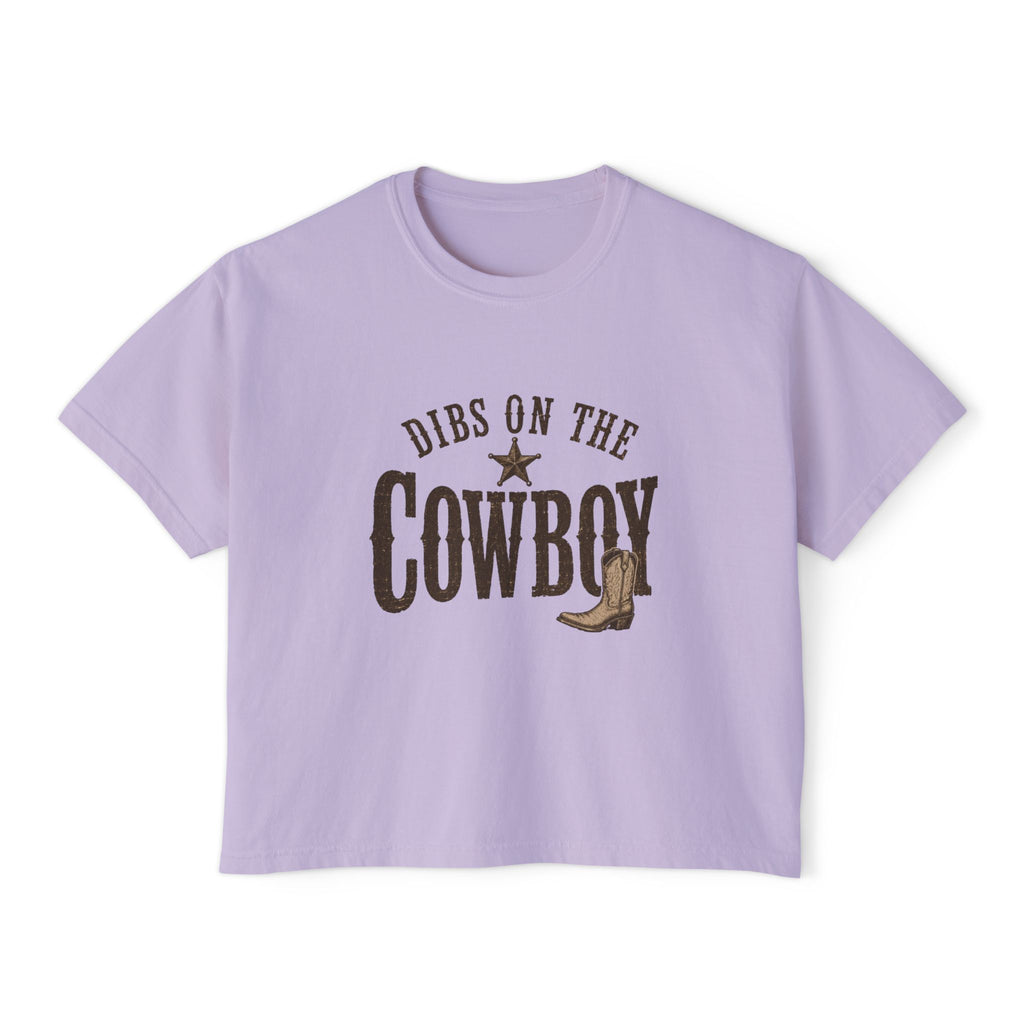 Dibs on the Cowboy Tee | Western boot graphic, star ranch style