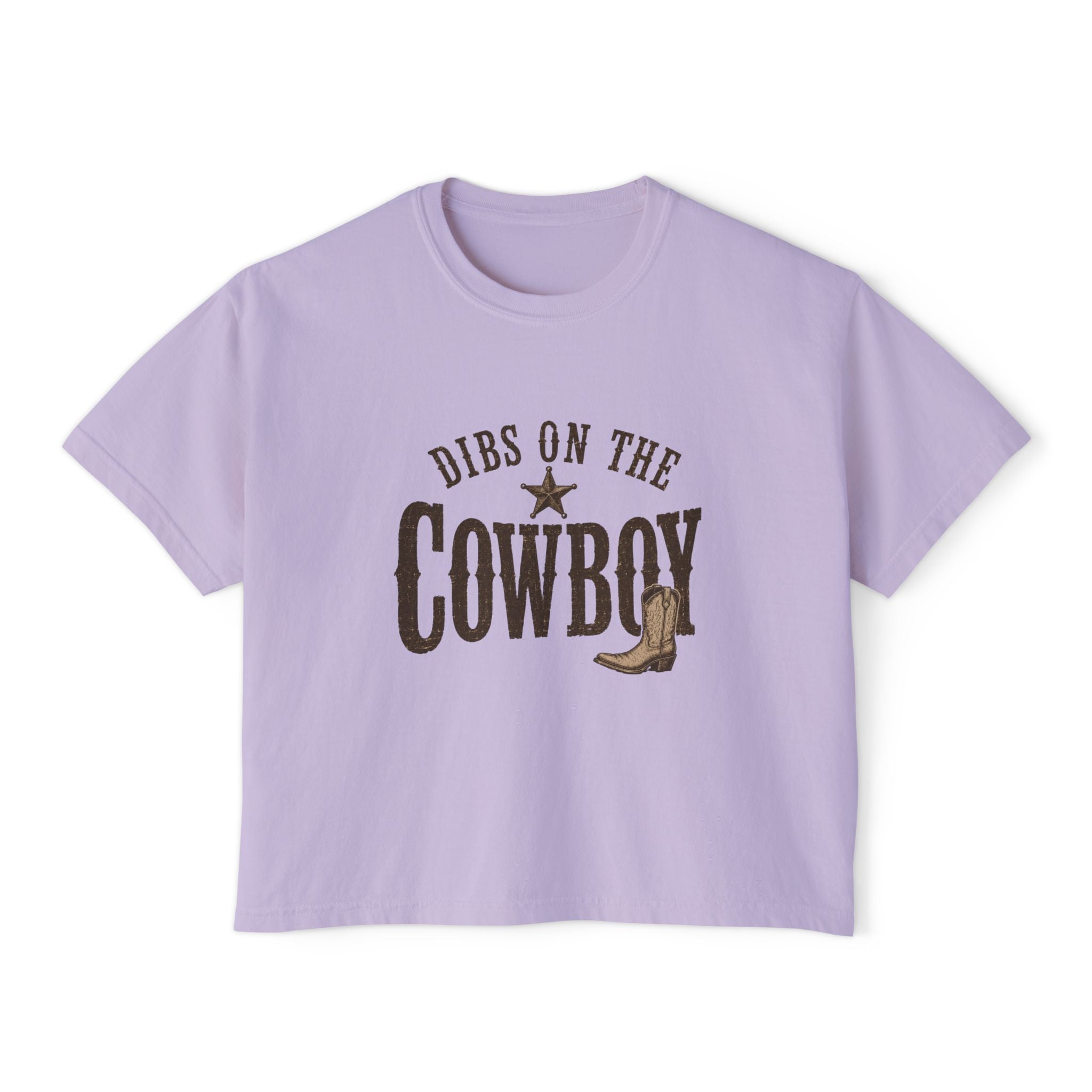 Dibs on the Cowboy Tee | Western boot graphic, star ranch style