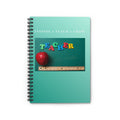 Teacher Apple Chalkboard Notebook | Spiral Ruled Journal