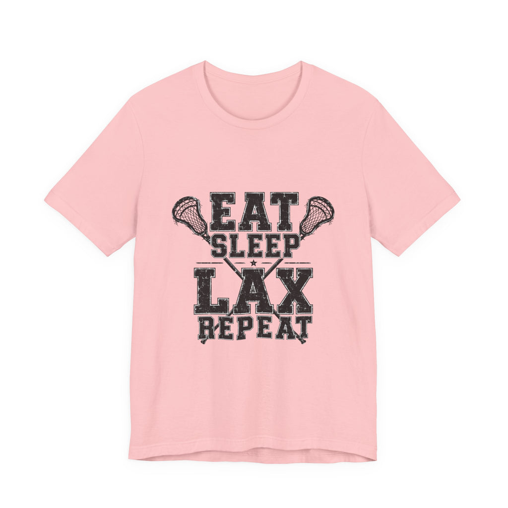 Eat Sleep LAX Repeat Lacrosse Tee, Lacrosse Shirt, Sports Tee, College Tee, High School Sports T-Shirt, Lacrosse Gift