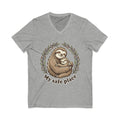 Mama Sloth Hugging Baby My Safe Place Tee | Sloth Family Animal Illustration
