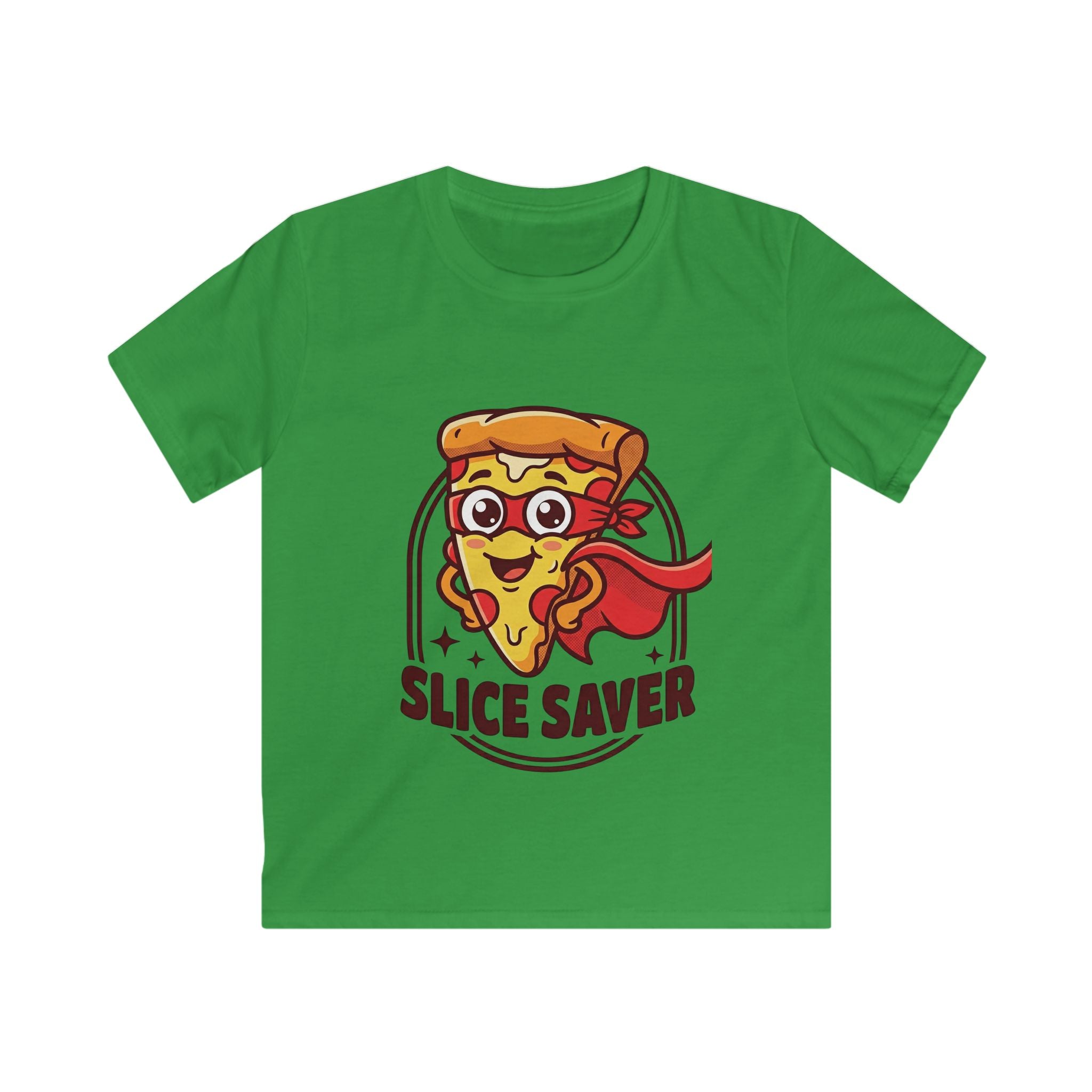 Slice Saver Pizza Superhero Kids Tee | Funny Pizza Slice Design