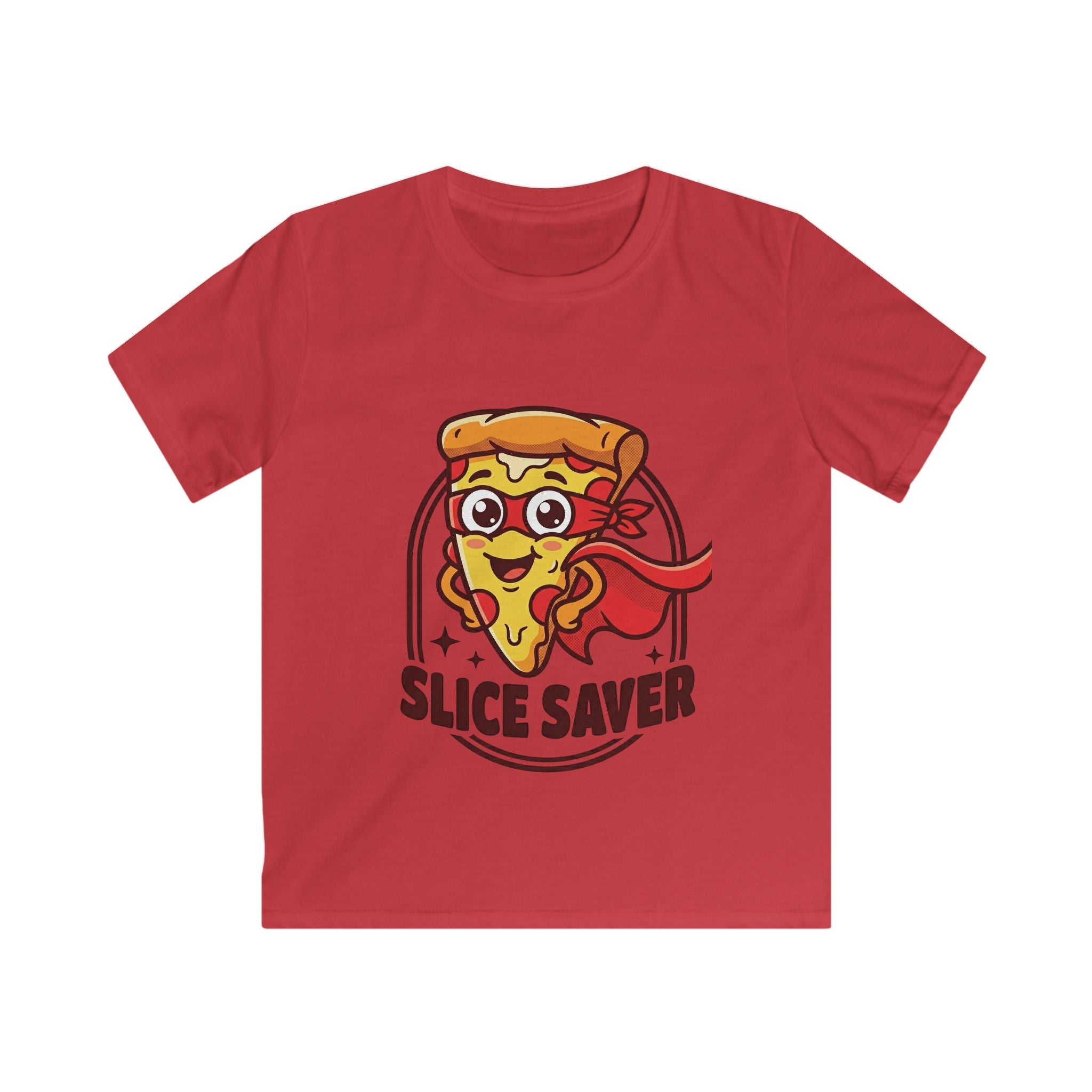 Slice Saver Pizza Superhero Kids Tee | Funny Pizza Slice Design