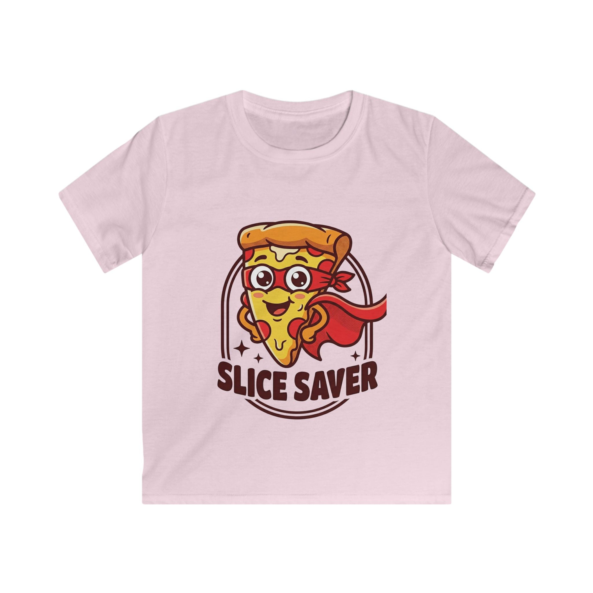Slice Saver Pizza Superhero Kids Tee | Funny Pizza Slice Design