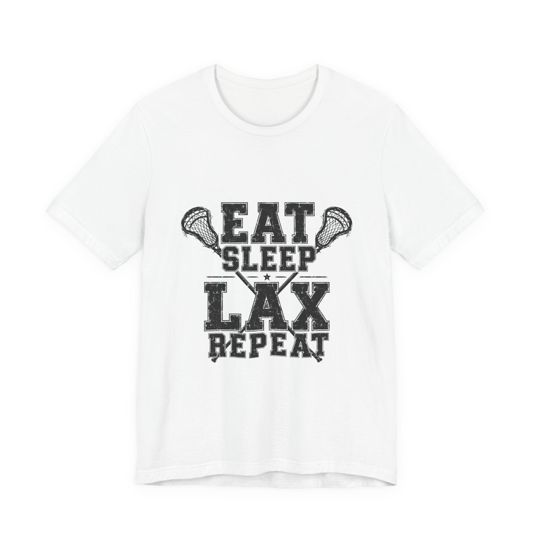 Eat Sleep LAX Repeat Lacrosse Tee, Lacrosse Shirt, Sports Tee, College Tee, High School Sports T-Shirt, Lacrosse Gift