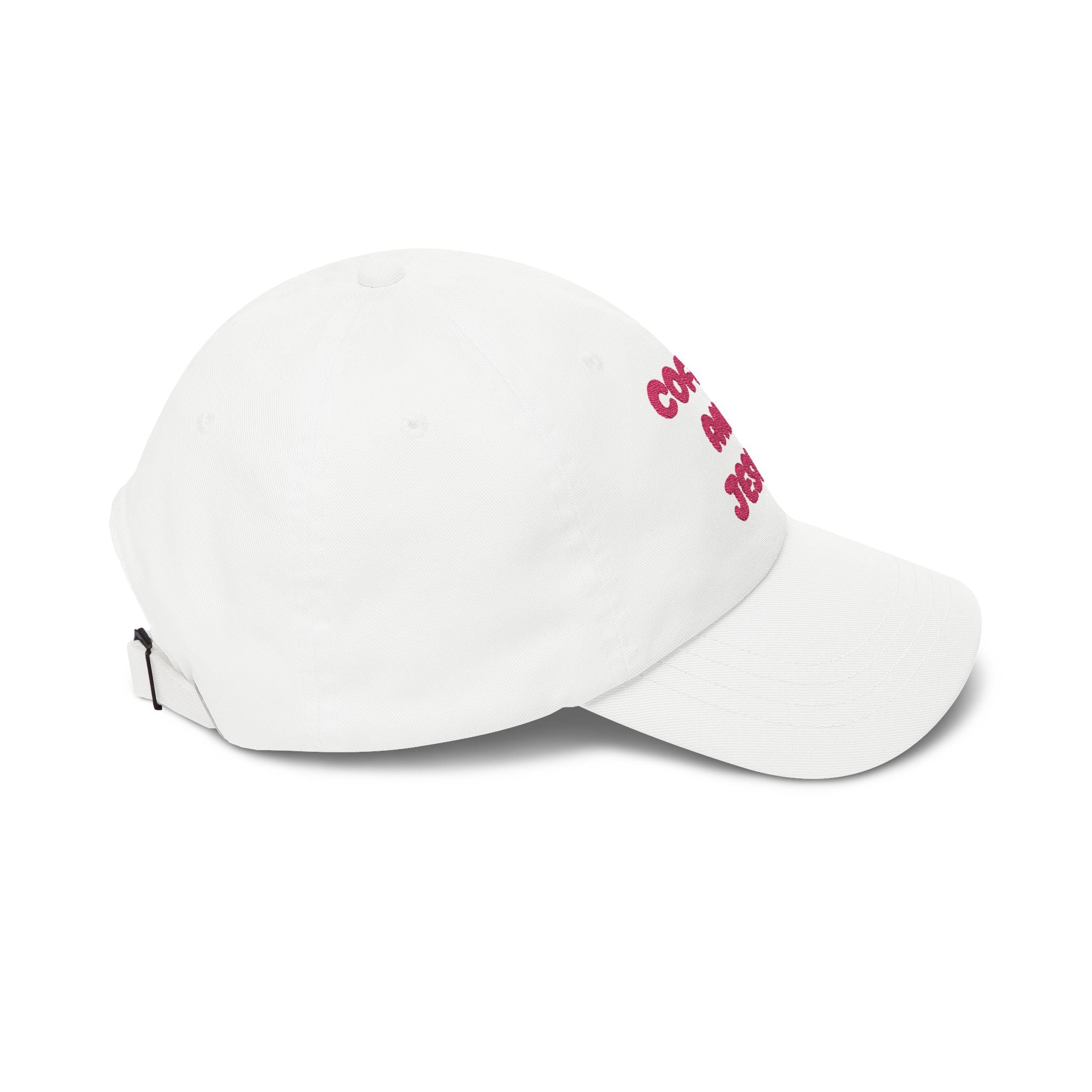 Coffee and Jesus Dad Cap | Christian Hat, Embroidered Script