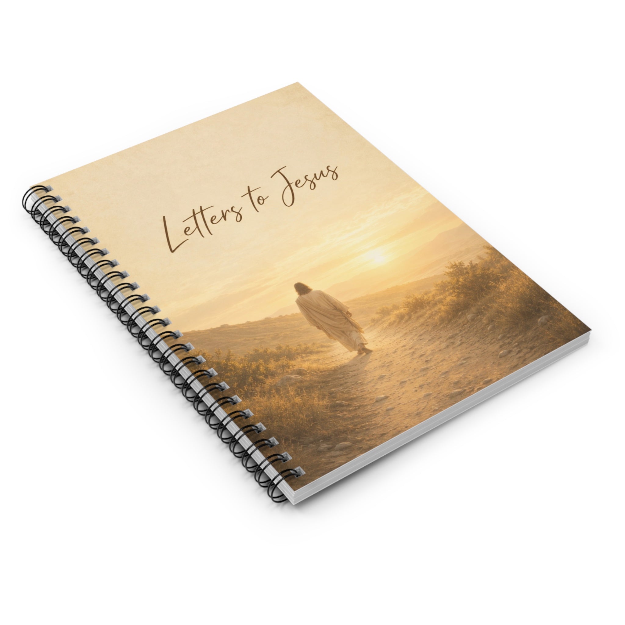 Letters to Jesus Spiral Notebook, Christian Journal with Sunrise Cover, Ruled Notebook, Faith Journal, Jesus Follower Notebook