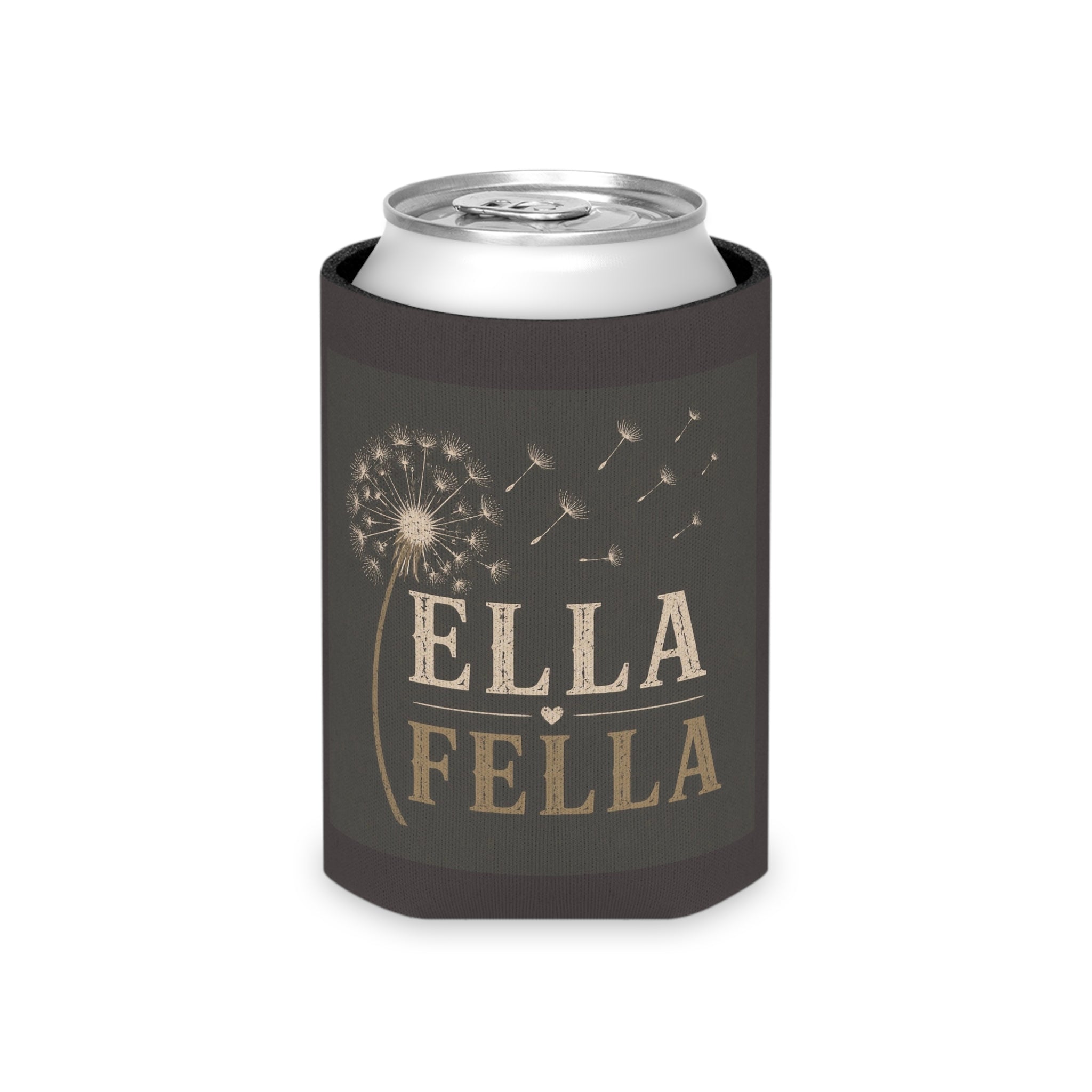 Ella Fella Koozie, Dandelion Can Cooler Beer Can Sleeve