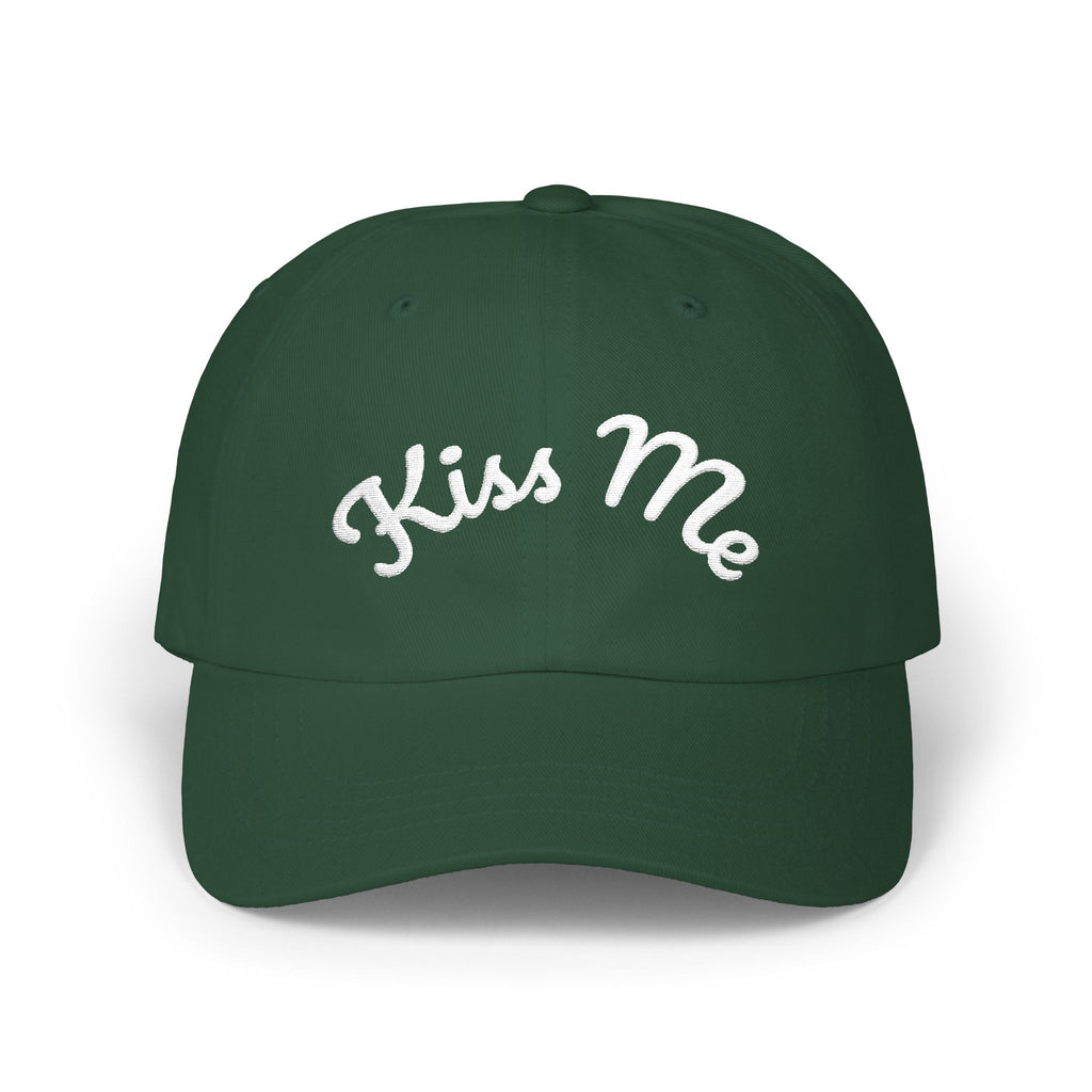 Kiss Me Classic Dad Cap | Embroidered Script Baseball Hat