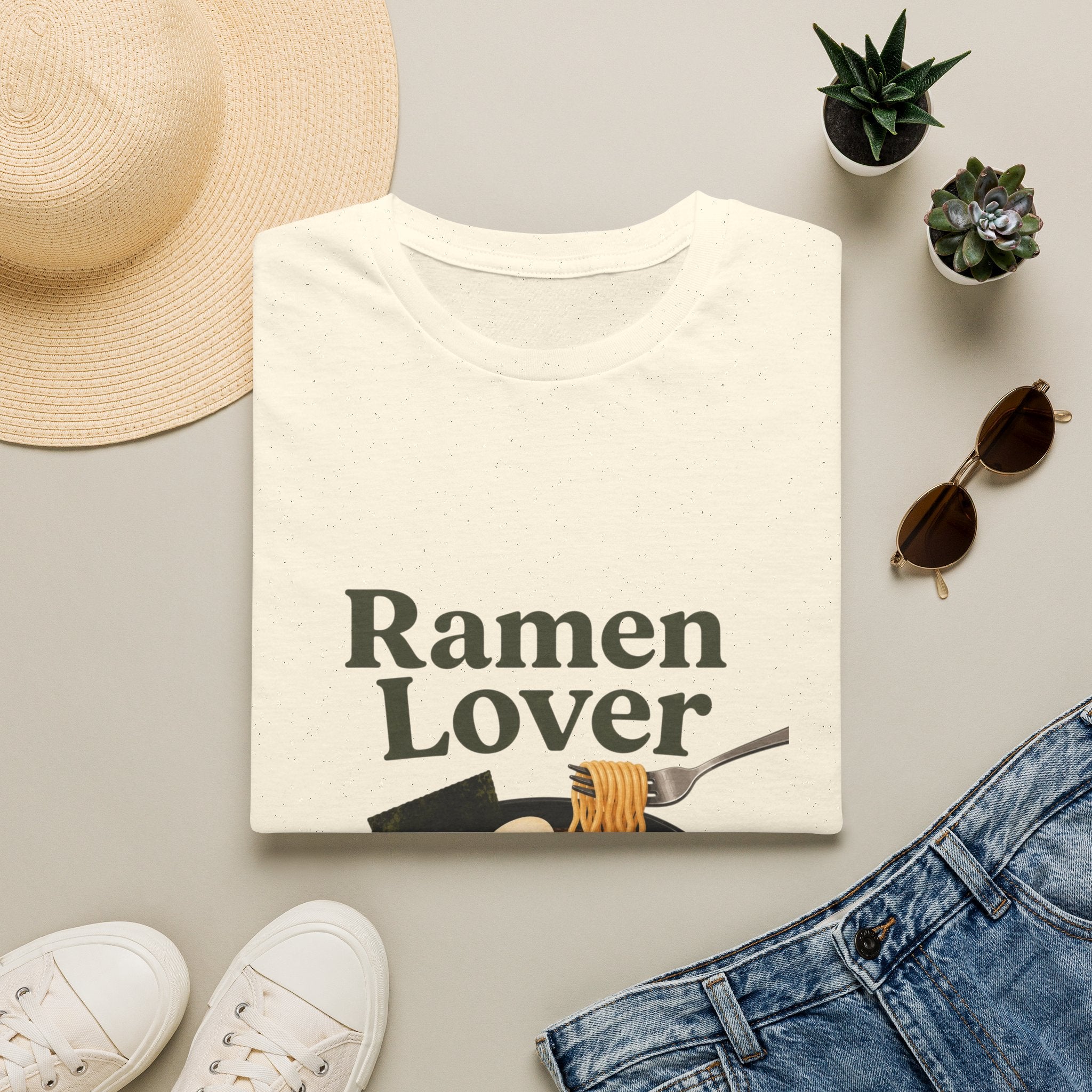 Ramen Lover Graphic T-Shirt, Ramen Lovers Gift, Ramen Tee, Bowl of Ramen Illustration