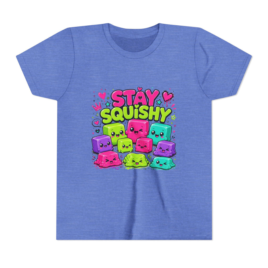 Stay Squishy Cute Youth Tee, Squishy Lovers Tee, Squishy Gift, Girl Birthday Gift, Colorful Kawaii Graphic