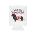 Little Miss Firecracker Can Cooler | Patriotic Dachshund, Fourth of July