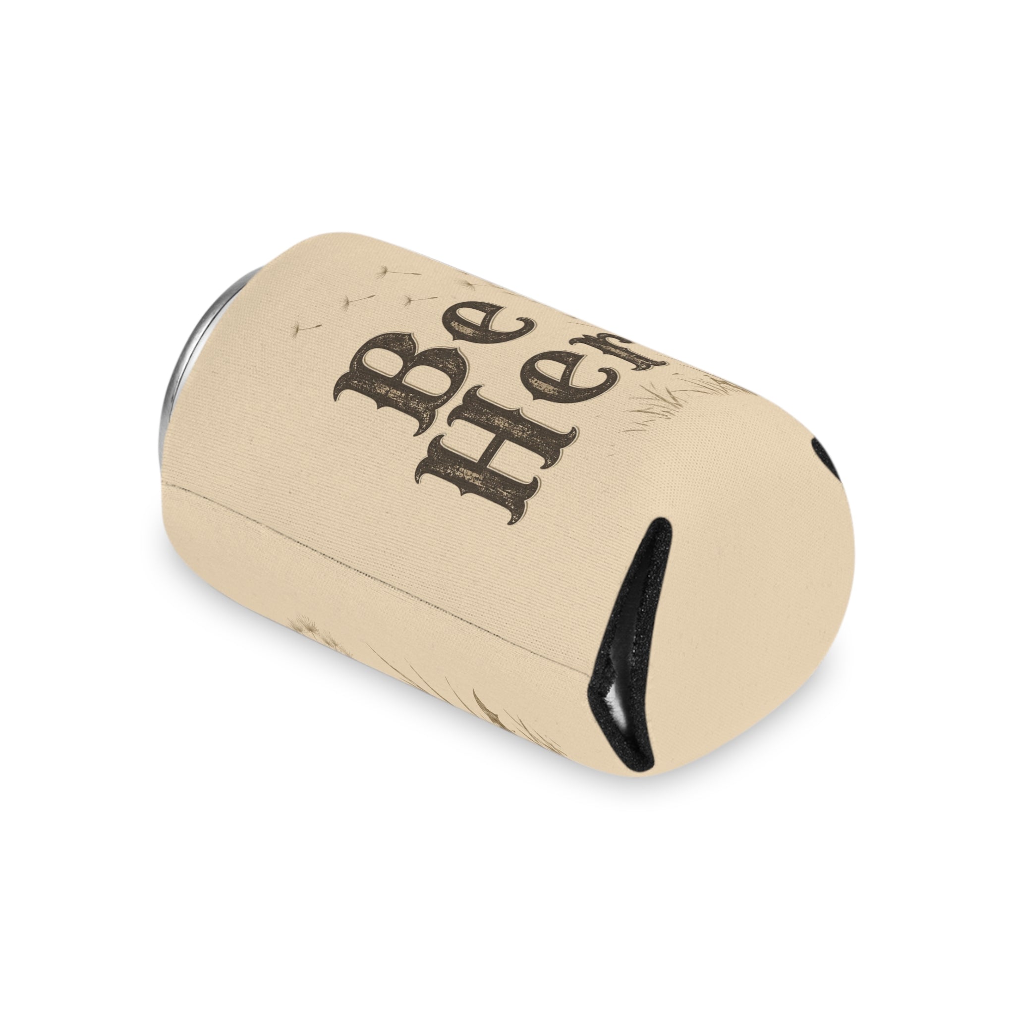 Be Her Can Cooler | Dandelion Illustration, Beige Foam Koozie