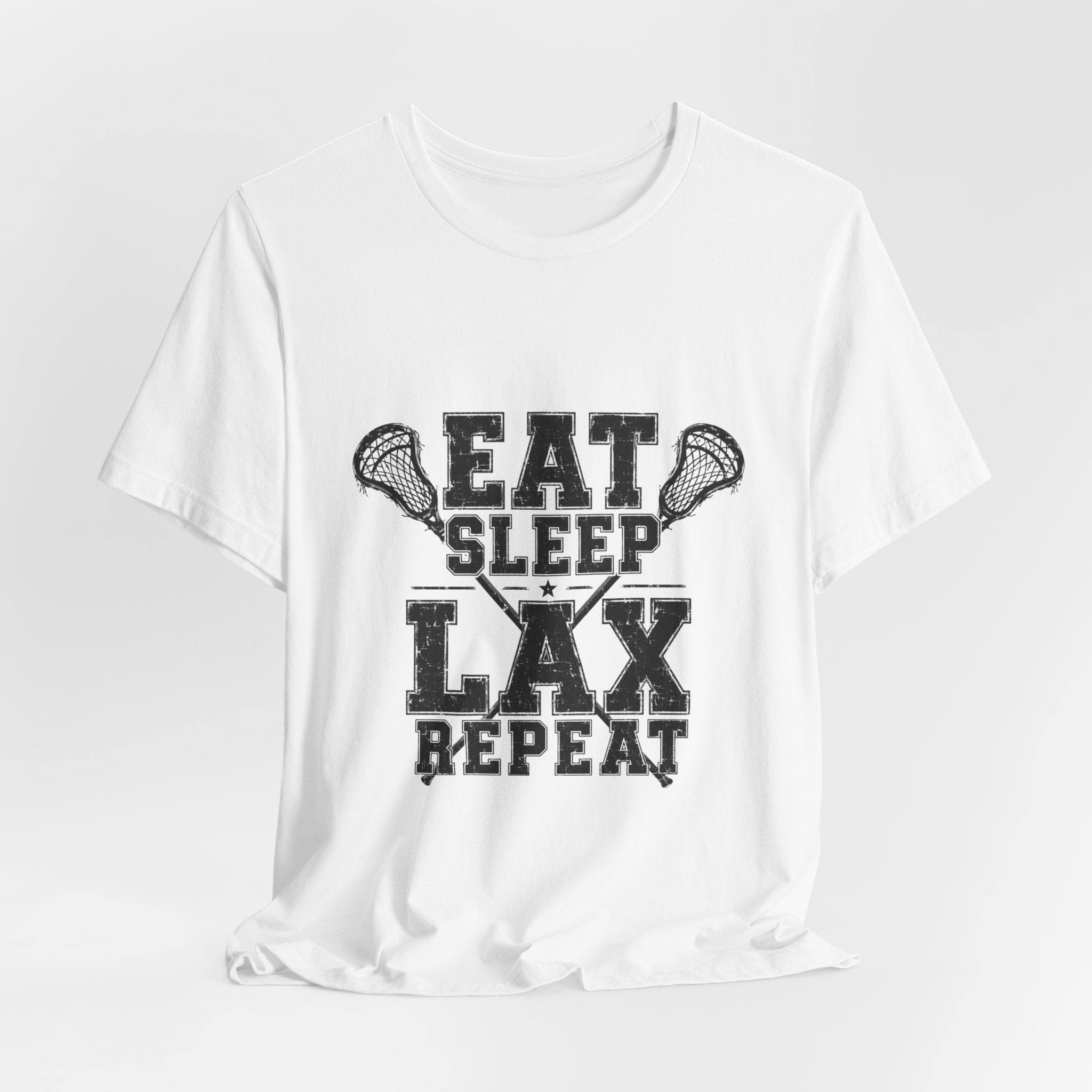 Eat Sleep LAX Repeat Lacrosse Tee, Lacrosse Shirt, Sports Tee, College Tee, High School Sports T-Shirt, Lacrosse Gift