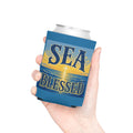 Sea Blessed Can Cooler — Coastal Faith Beverage Insulator