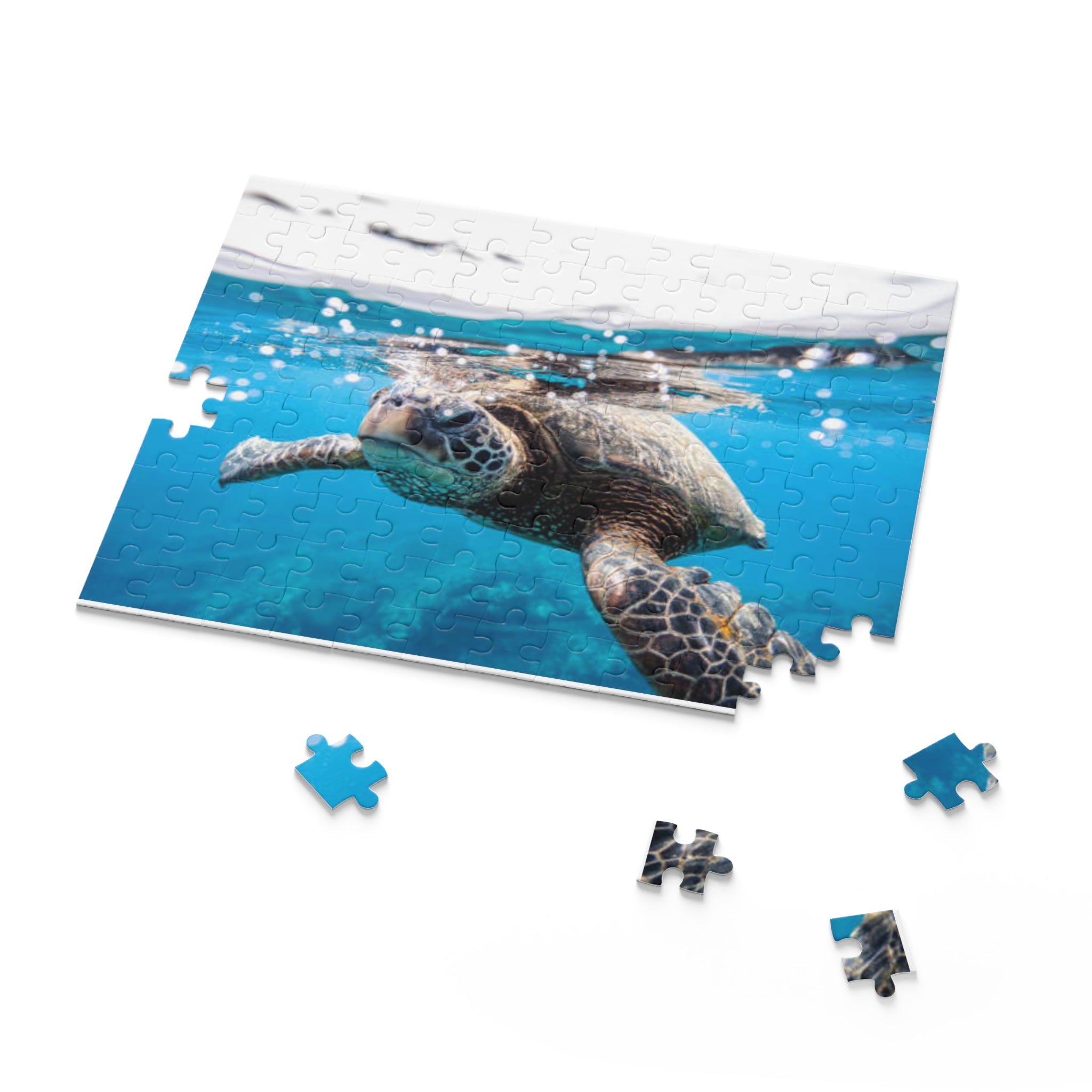 Sea Turtle Puzzle, Beach Puzzle, Turtle Lovers Puzzle, Sea Turtle Gift, Family Game