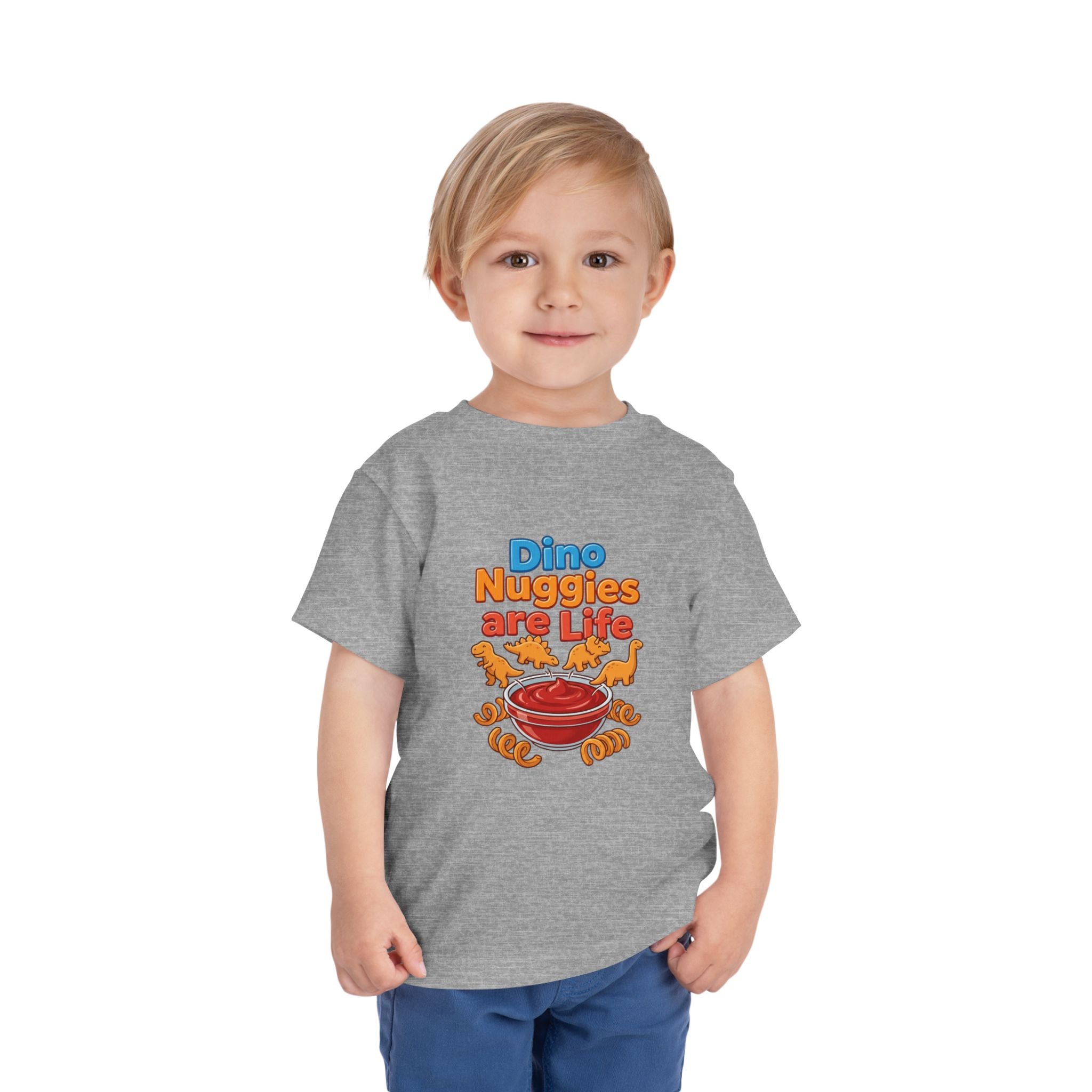 Dino Nuggies are Life Toddler Tee, Dinosaur Nugget Graphic, Dino Nugget Lovers, Toddler Gift, Chicken Nugget Gift