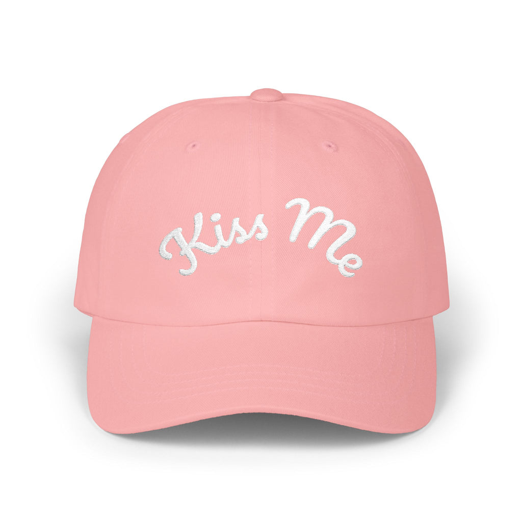 Kiss Me Classic Dad Cap | Embroidered Script Baseball Hat