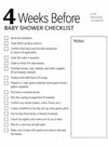 Baby Shower Planner Printable | 54 Page Baby Shower Games & Planning Checklist | Party Organizer, Guest List, Food, Decor and Registry