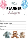 Baby Shower Planner Printable | 54 Page Baby Shower Games & Planning Checklist | Party Organizer, Guest List, Food, Decor and Registry