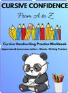Cursive Handwriting Practice Workbook A–Z | Lowercase Letter Tracing, Words & Writing Practice | 26 Alphabet Worksheets