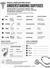 Medical Terminology Workbook, 100-Page Anatomy Study Guide (Digital Download)