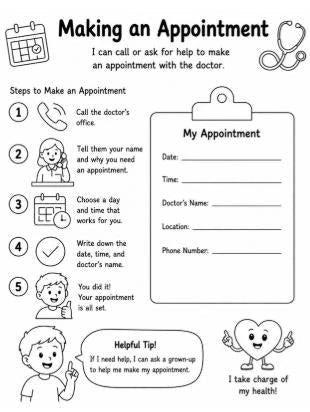 Healthcare Life Skills for Kids and Teens | Health Activities, Reading & Worksheets | 50 Pages