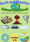 Earth Science Workbook Grades 3-5, Weather & Natural Disasters Activities, 50 Page Printable Science Worksheets, Homeschool