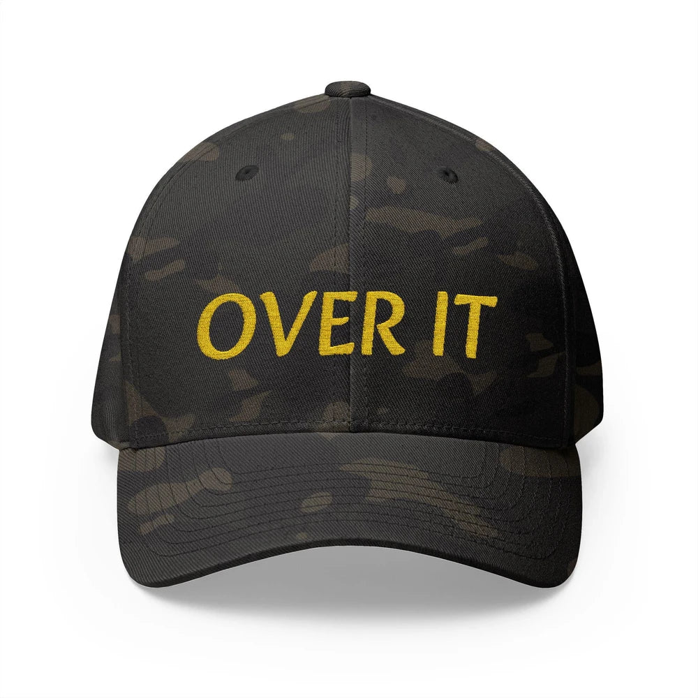 OVER IT embroidery cap | structured closed-back hat