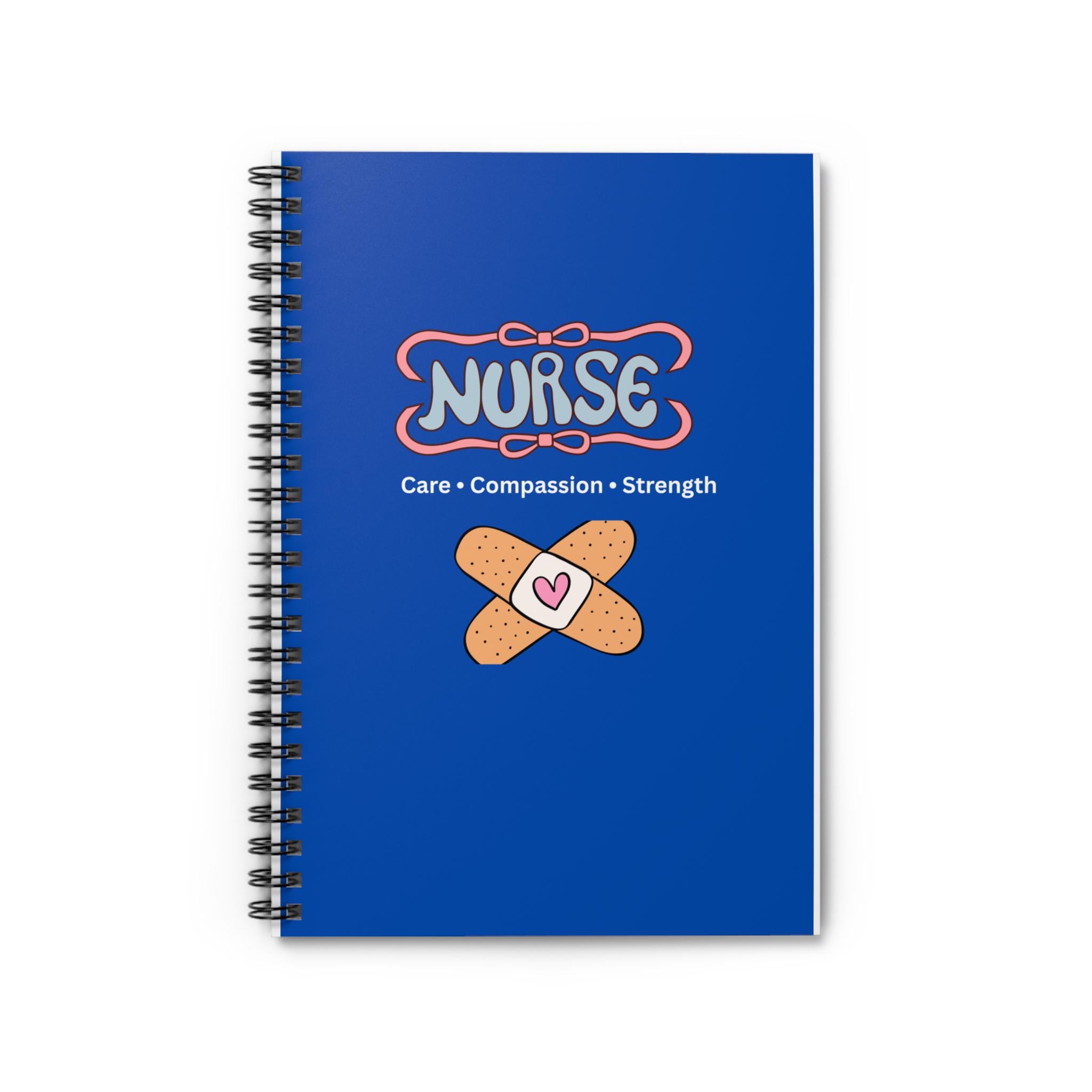 Nurse Care Compassion Strength Spiral Notebook | Ruled Journal
