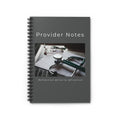 Provider Notes Spiral Notebook | Medical Stethoscope Desk Photo, Ruled Journal