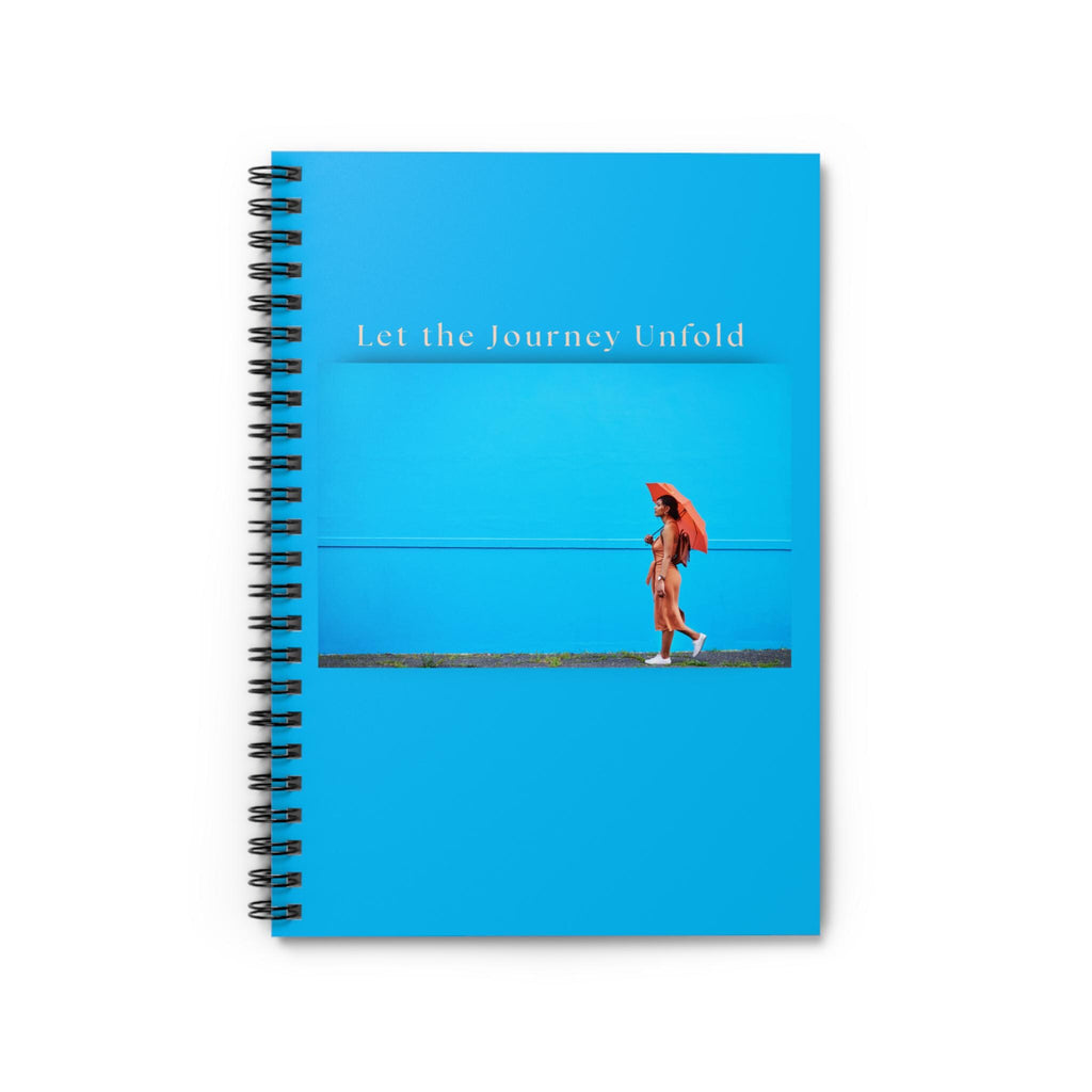 Let the Journey Unfold notebook | Spiral notebook, ruled lined journal