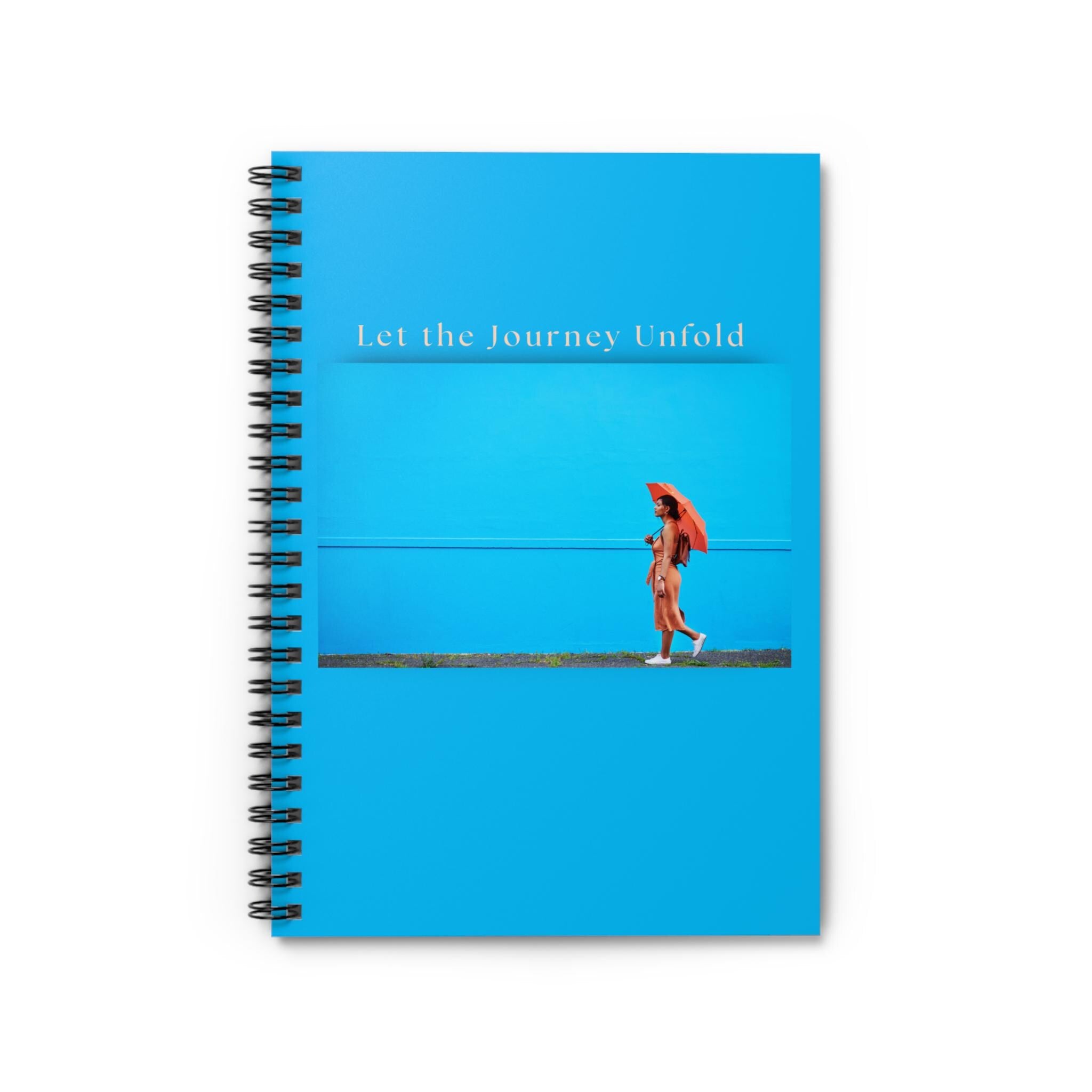 Let the Journey Unfold notebook | Spiral notebook, ruled lined journal