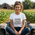Jesus Took The Reins T-Shirt, Christian Horse Lover Shirt, Western Faith Tee, Cowgirl Gift, Inspirational Christian Apparel, Unisex Tee