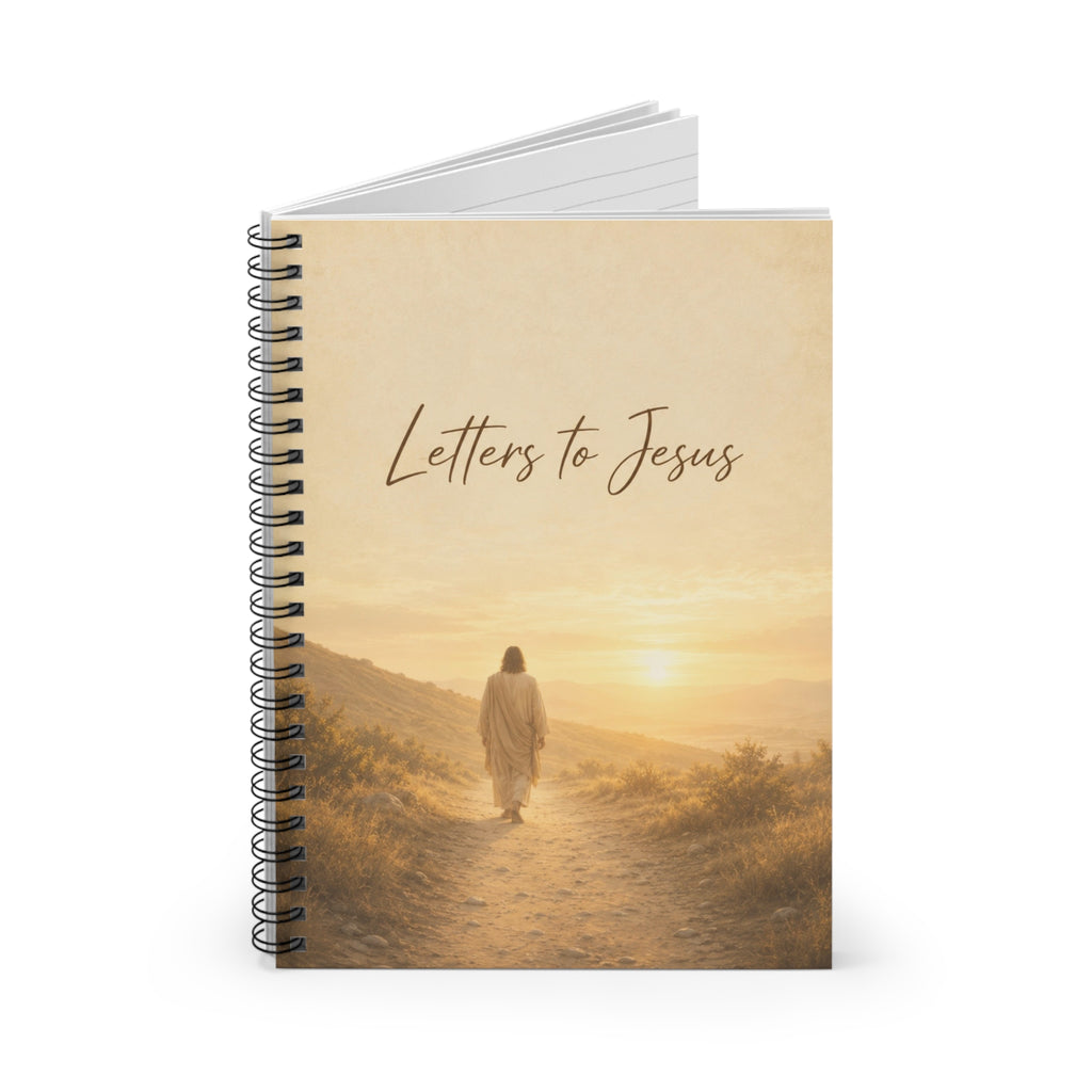 Letters to Jesus Spiral Notebook, Christian Journal with Sunrise Cover, Ruled Notebook, Faith Journal, Jesus Follower Notebook