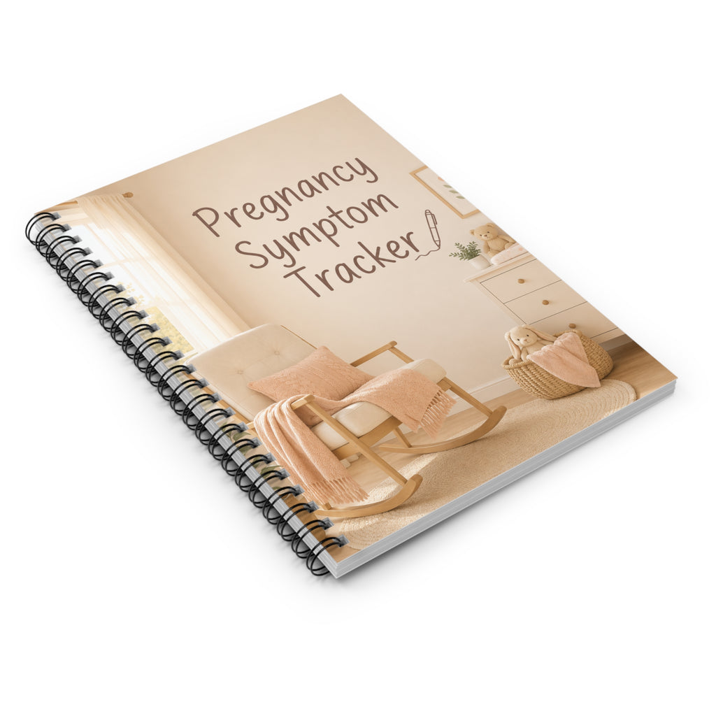Pregnancy Symptom Tracker Spiral Notebook, Pregnancy Journal for Moms-to-Be, New Mom Gift, Pregnancy Log