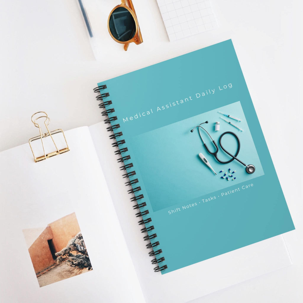 Medical Assistant Daily Log Spiral Notebook | Ruled Journal for Shift Notes