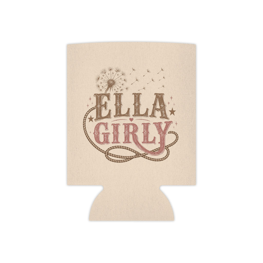 Ella Girly Can Cooler | Dandelion, Rope, Retro Western Typography