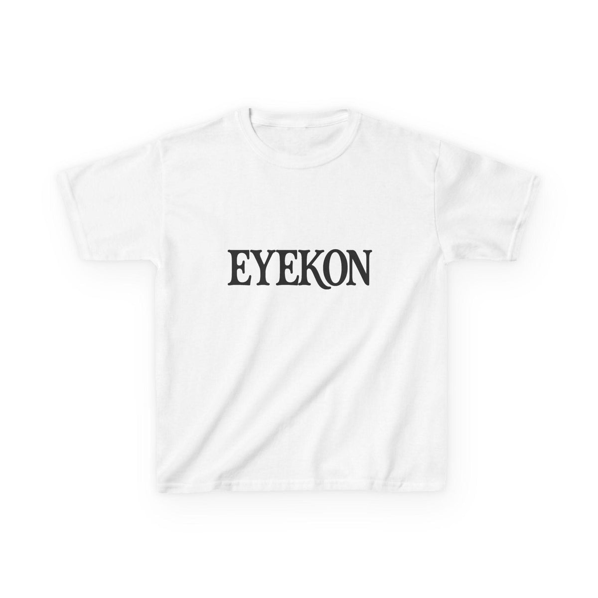 EYEKON Kids Tee | Logo Graphic, Black Text on White, Girl's Gift