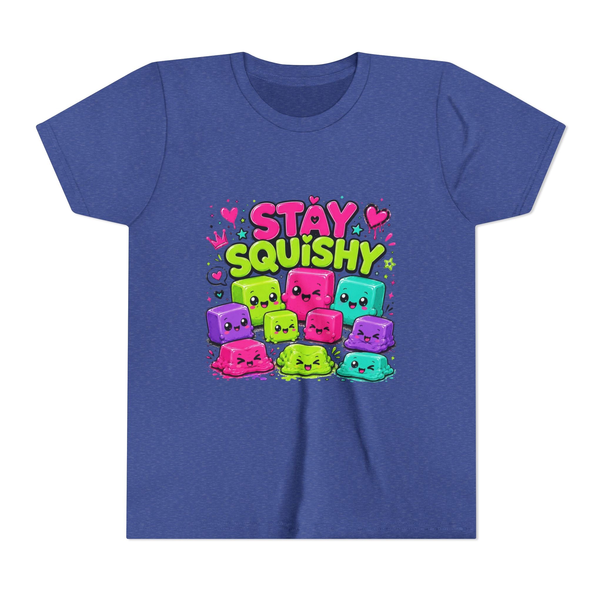 Stay Squishy Cute Youth Tee, Squishy Lovers Tee, Squishy Gift, Girl Birthday Gift, Colorful Kawaii Graphic